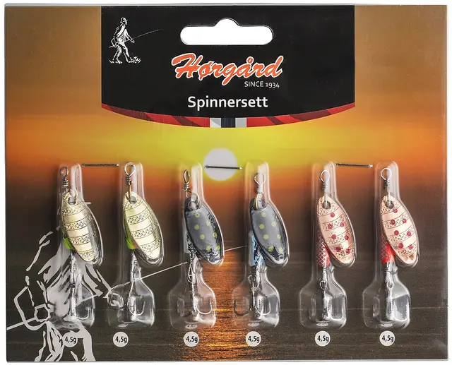 Horgard Hørgård Ørret Spinnere 6-pack 4,5g 1 Horgard Hørgård Ørret Spinnere 6-pack 4,5g