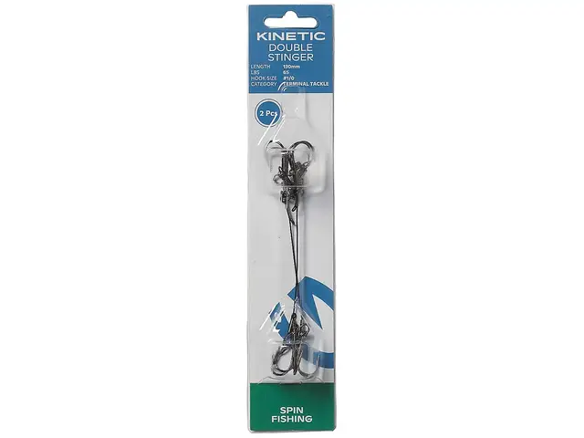 Kinetic Double Stinger 65lbs 130mm 2/0 2 Kinetic Double Stinger 65lbs 130mm 2/0 - Bilde 2