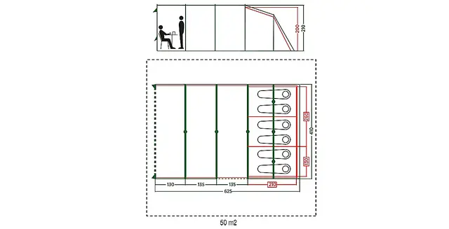 Coleman Castle Pines 6L Blackout 2 Coleman Castle Pines 6L Blackout - Bilde 2
