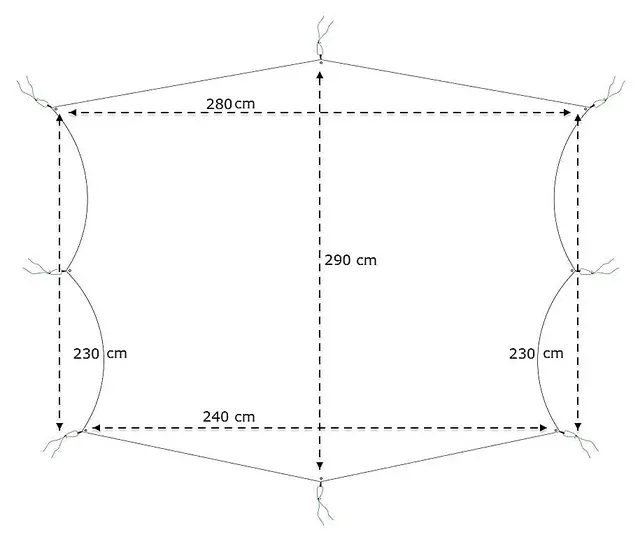 Sydvang Tarp 19 4,4x4,4m Grønn 6 Sydvang Tarp 19 4,4x4,4m Grønn - Bilde 6