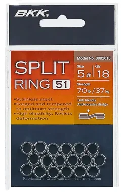 BKK Split Ring-51 #5 5 BKK Split Ring-51 #5 -Panther Martin Salg bkk split ring 51 2.600