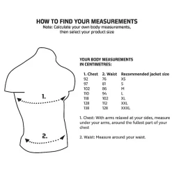 Vision CAPU Jacket Camo XXL -Panther Martin Salg measurements upper body 1.640