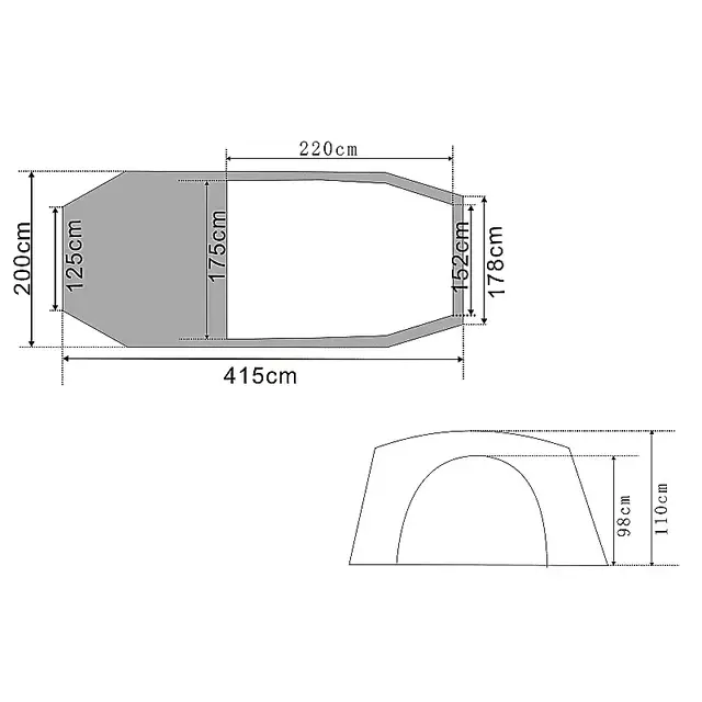 Urberg 3-Person Tunnel Tent G5 4 Urberg 3-Person Tunnel Tent G5 - Bilde 4